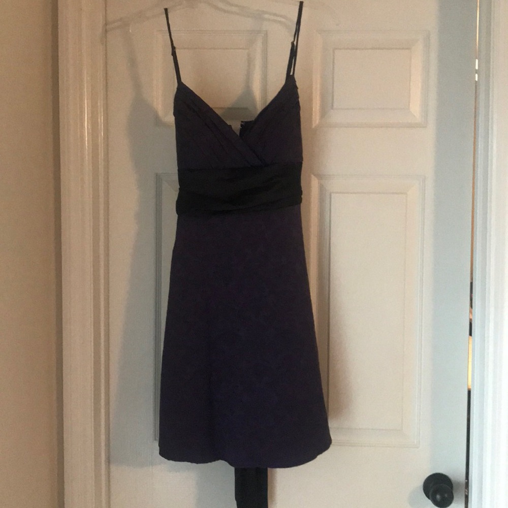 V cut cocktail or bridesmaid dress